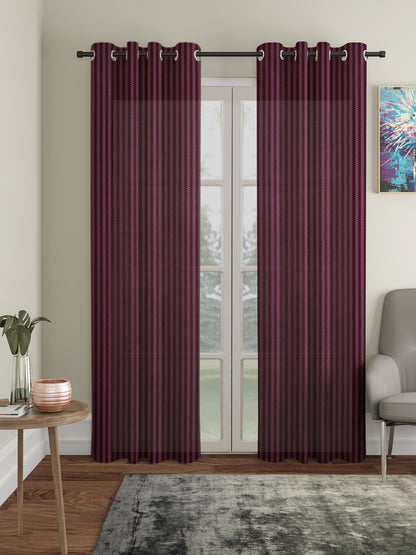Geometric Design Door Curtain Pack of 2 image 0