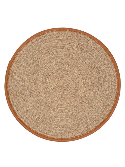 Beige Self Design Jute Reversible Table Placemats - Pack of 1 image