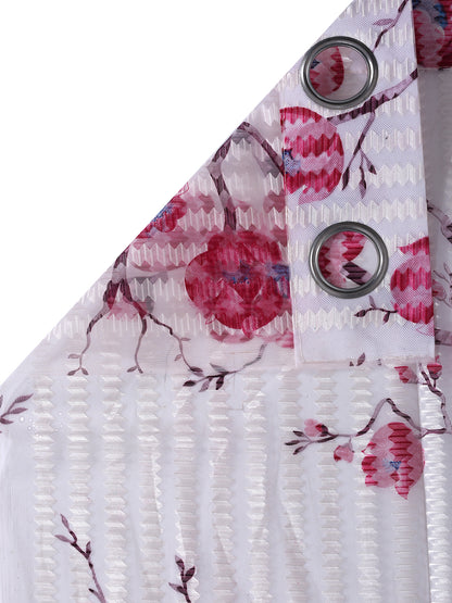 Floral Design Window Curtain Pack of 3 image 3