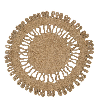 Natural Jute Hand Weaved Reversible Table Place Mat image 2