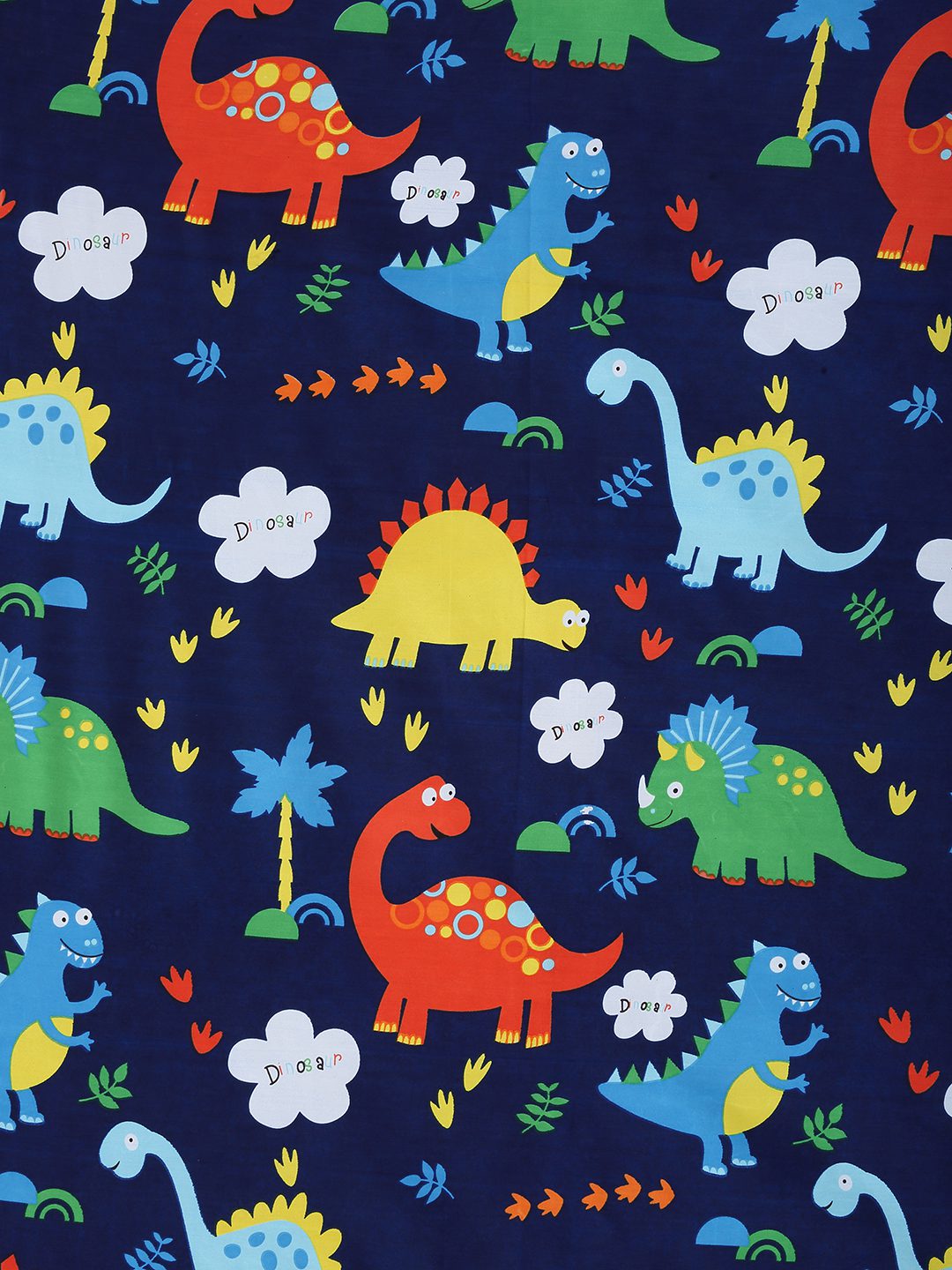 Hosta Homes Dino World Multicolored Kids Bed Sheet With Pillow Covers image 2