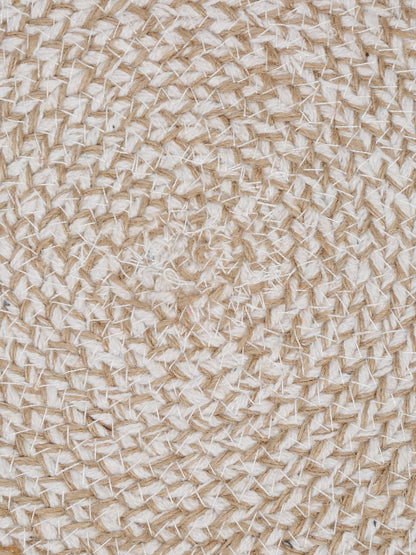 Beige Self Design Jute Reversible Table Placemat image 2