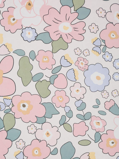 280 TC FLORAL DESIGN MULTICOLOR SINGLE SIZE BED SHEET WITH 1 PILLOW COVER BY HOSTA HOMES image 2