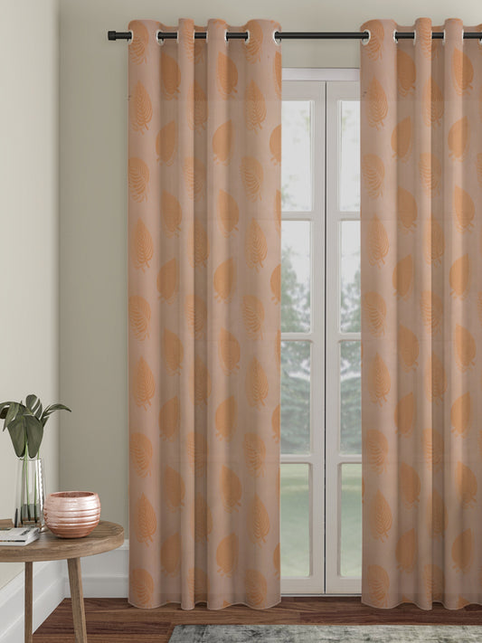 Floral Design Door Curtain Pack of 1 image 0