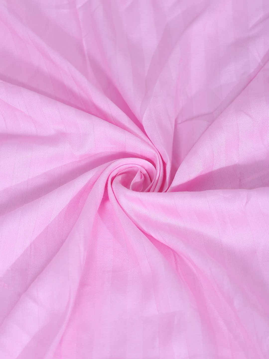HOSTA HOMES Pink Striped 300 TC Fitted Single Bedsheet with 1 Pillow Covers image 3