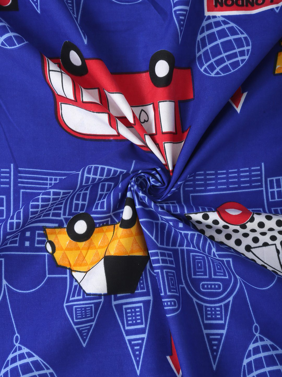 Hosta Homes Cute Cartoon Traffic Light Printed Bed Sheet With Pillow Covers image 3