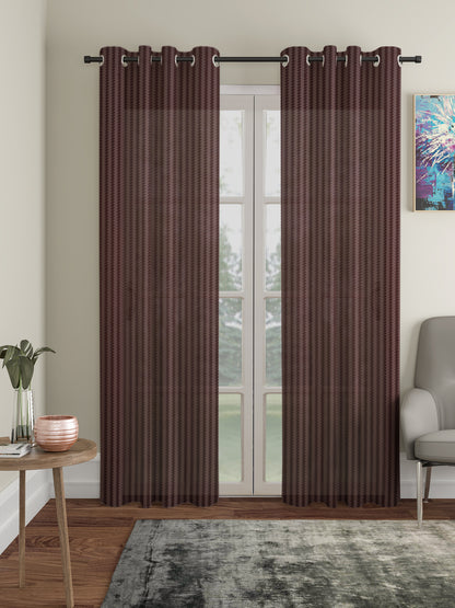 Geometric Design Door Curtain Pack of 2 image 0