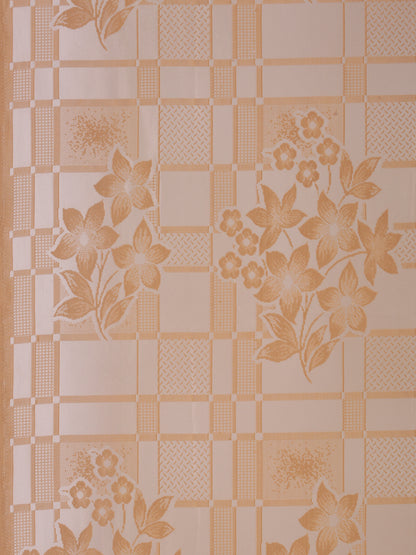 Checkered Floral Design Door Curtain Pack of 4 image 3