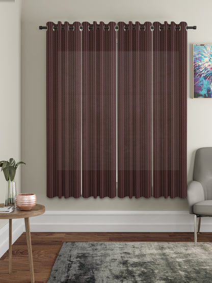 Geometric Design Window Curtain Pack of 4 image 0