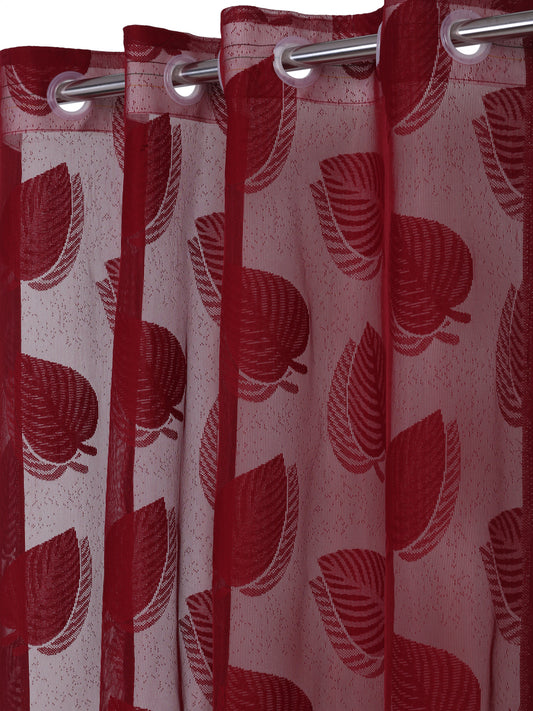 Floral Design Window Curtain Pack of 4 image 1