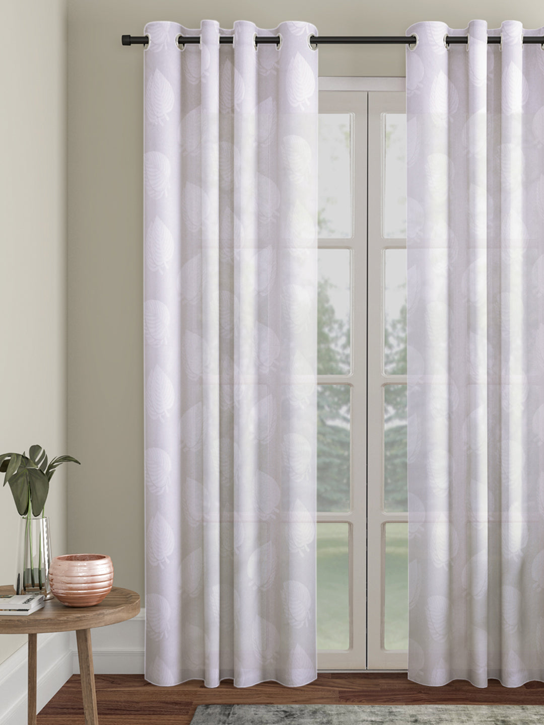 Floral Design Door Curtain Pack of 1 image 0