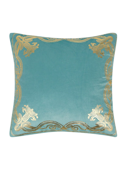 Premium Velvet Foil Printed Cushion Covers Pack of 5 | 16 x 16 Inch