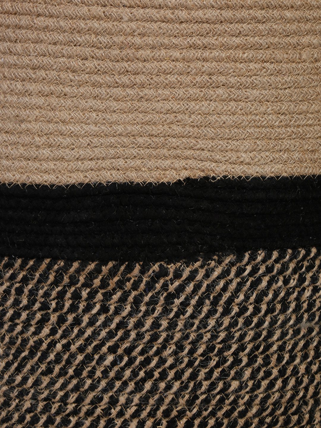 JUTE COTTON HAND WOVEN LAUNDRY HAMPER WITH COVER BY HOSTA HOMES image 2