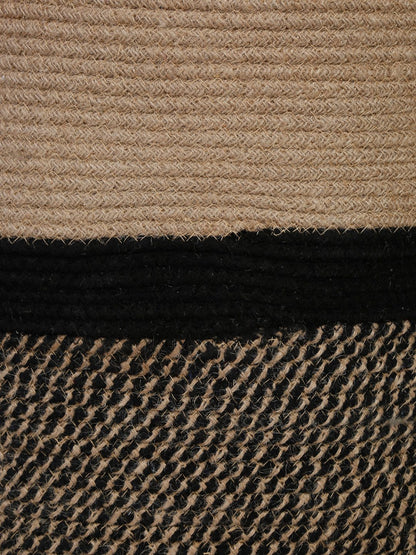 JUTE COTTON HAND WOVEN LAUNDRY HAMPER WITH COVER BY HOSTA HOMES image 2