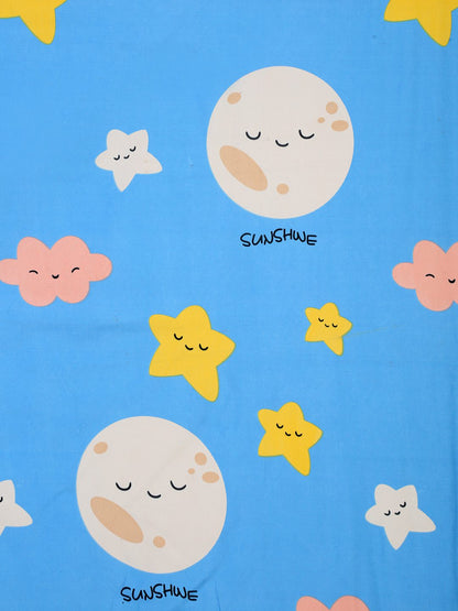 Hosta Homes Sun Shine Multicolored Kids Bed Sheet With Pillow Covers image 2