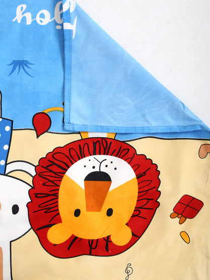 Hosta Homes Animal Printed Multicolored Bed Sheet With Pillow Covers image 4