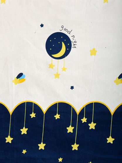 Hosta Homes Good Night Printed Kids Bed Sheet With Pillow Cover image 2