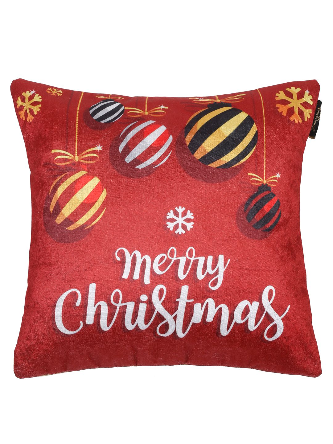 Soft velvet , Abstract Red & White  ,pack of 5 , zipper image 2