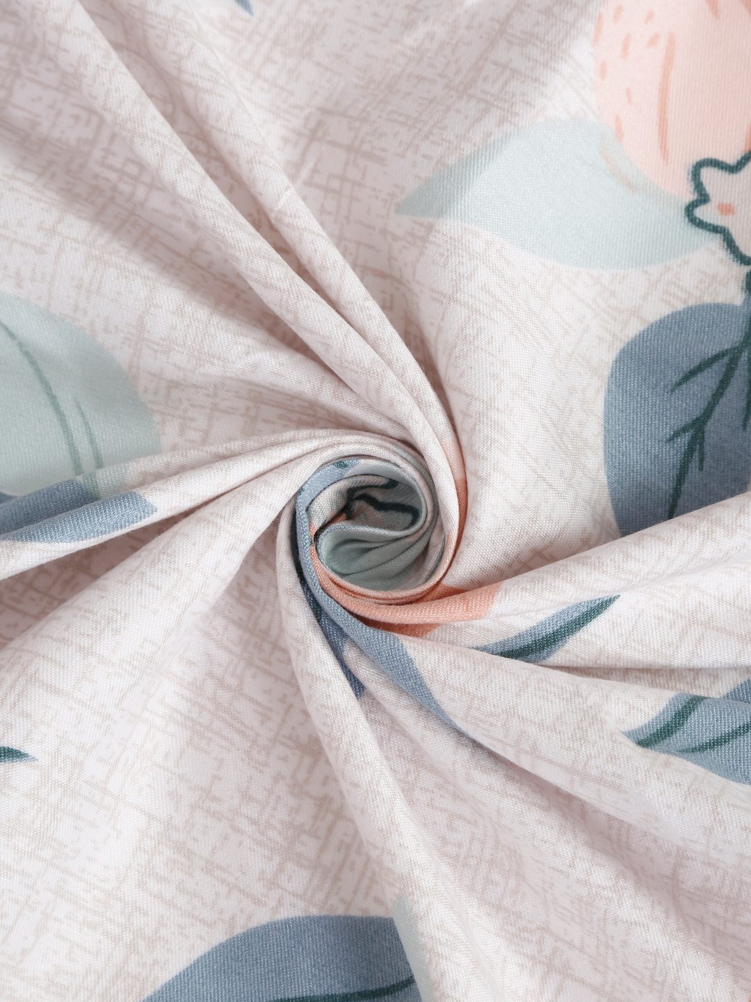 Hosta Homes Floral Design Multicolored Bed Sheet With Pillow Covers image 4