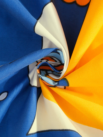 Hosta Homes Dinosaur's Camera Multicolored Kids Bedsheet With Pillow Covers image 4