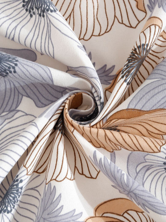 multi flower bed sheet