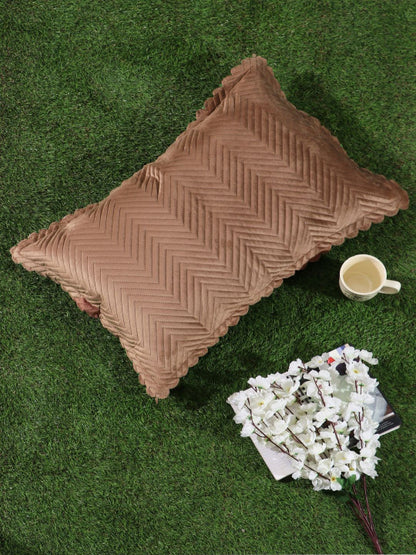 Brown Velvet Rectangle Pillow Cover