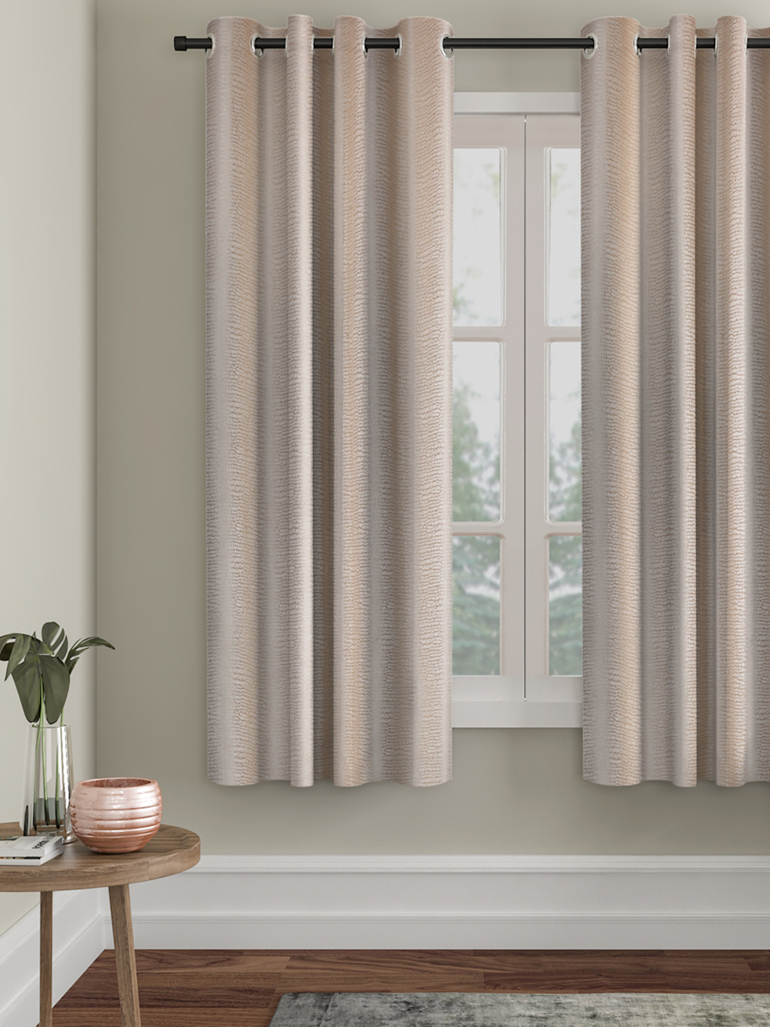 SELF TEXTURED BLACKOUT WINDOW CURTAIN PACK OF 1 BY HOSTA HOMES