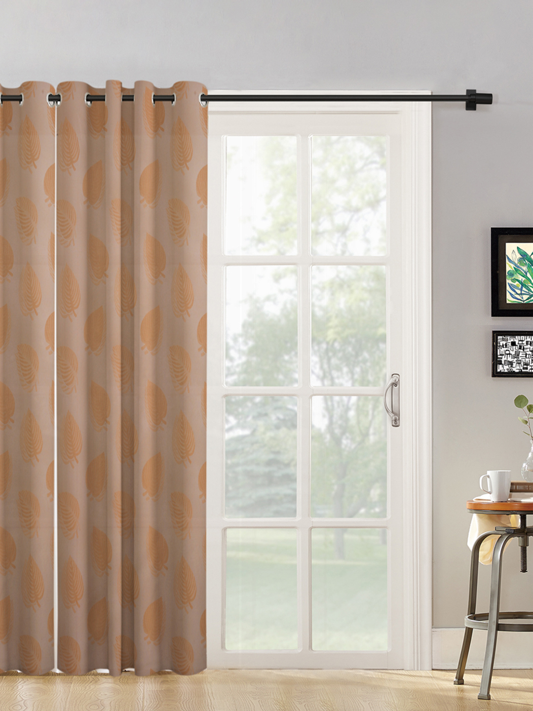 Floral Design XL Door Curtain Pack of 1