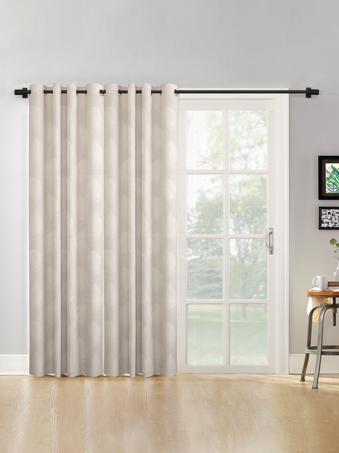 Floral Design XL Door Curtain Pack of 2