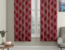 Floral Design Window Curtain Pack of 2