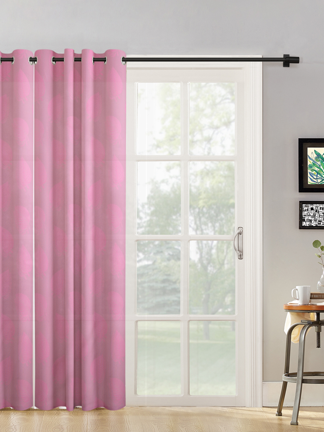 Floral Design XL Door Curtain Pack of 1