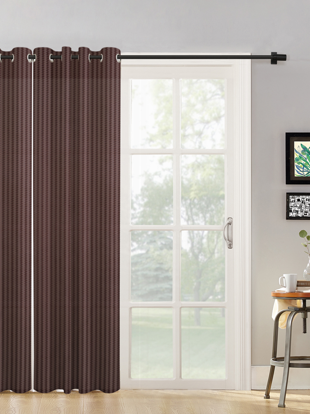 Geometric Design XL Door Curtain Pack of 1