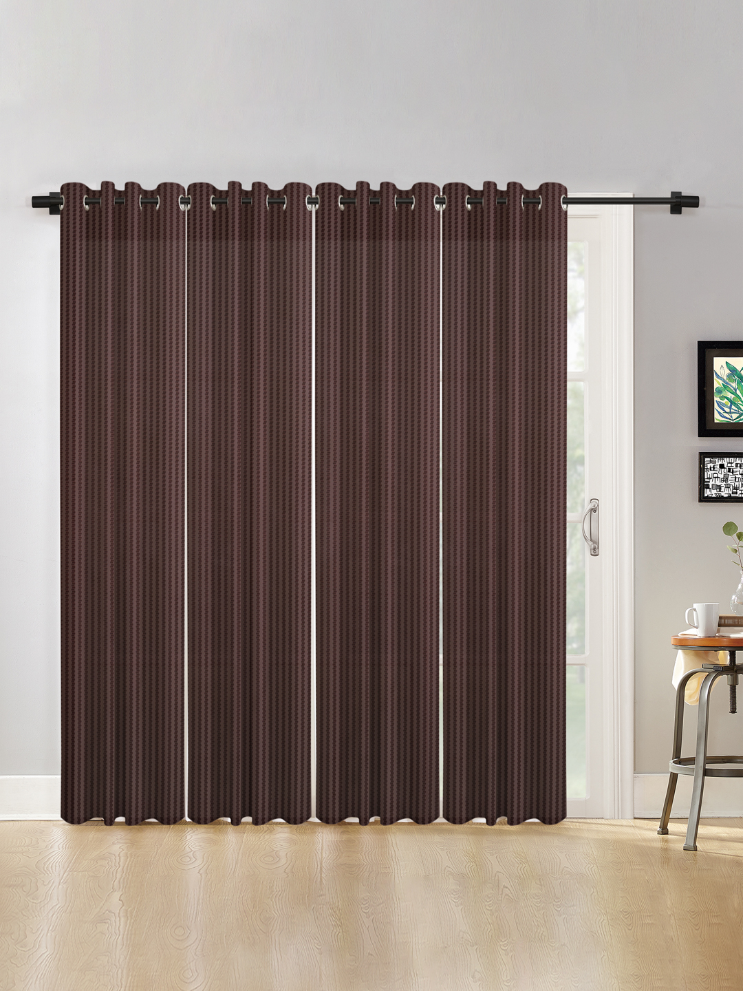Geometric Design XL Door Curtain Pack of 4