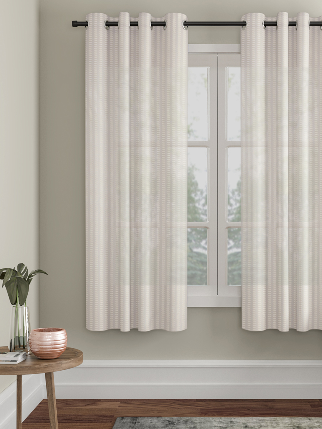 Geometric Design Window Curtain Pack of 1
