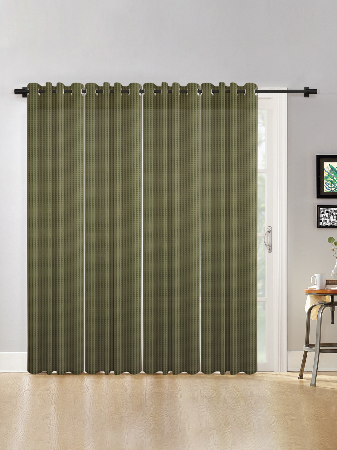 Geometric Design XL Door Curtain Pack of 4