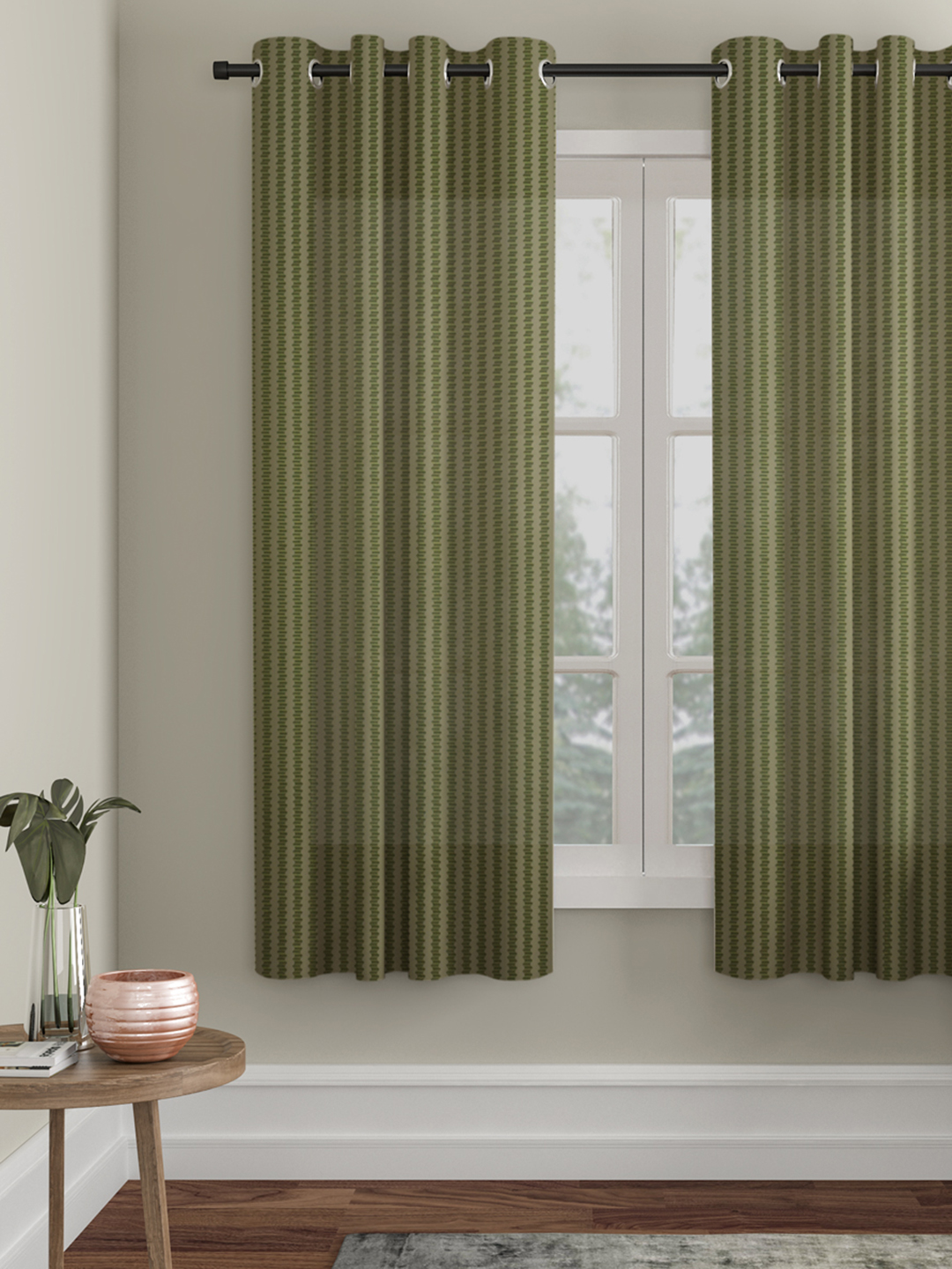 Geometric Design Window Curtain Pack of 1