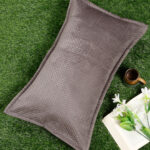 ULTRASONIC Poly velvet Abstract Pillow Cover (Pack of 1) by Hosta Homes - Brown