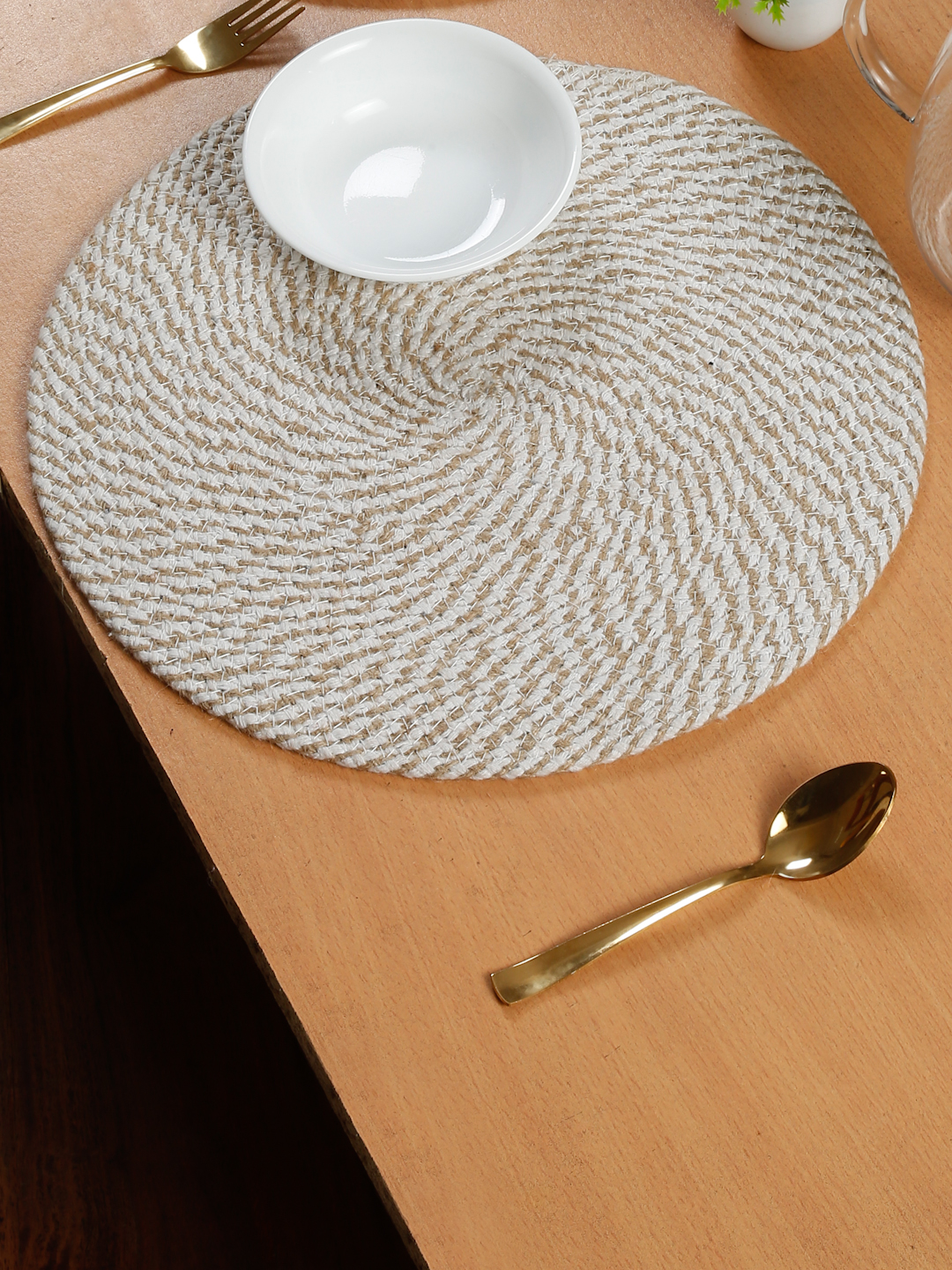 Jute Cotton Reversible Table Place Mat Pack Of 1 By Hosta Homes