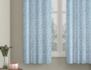 5 X 4 Feet Self Textured Geometric Pattern Window Size Curtain Pack Of 1 By Hosta Homes - Sky